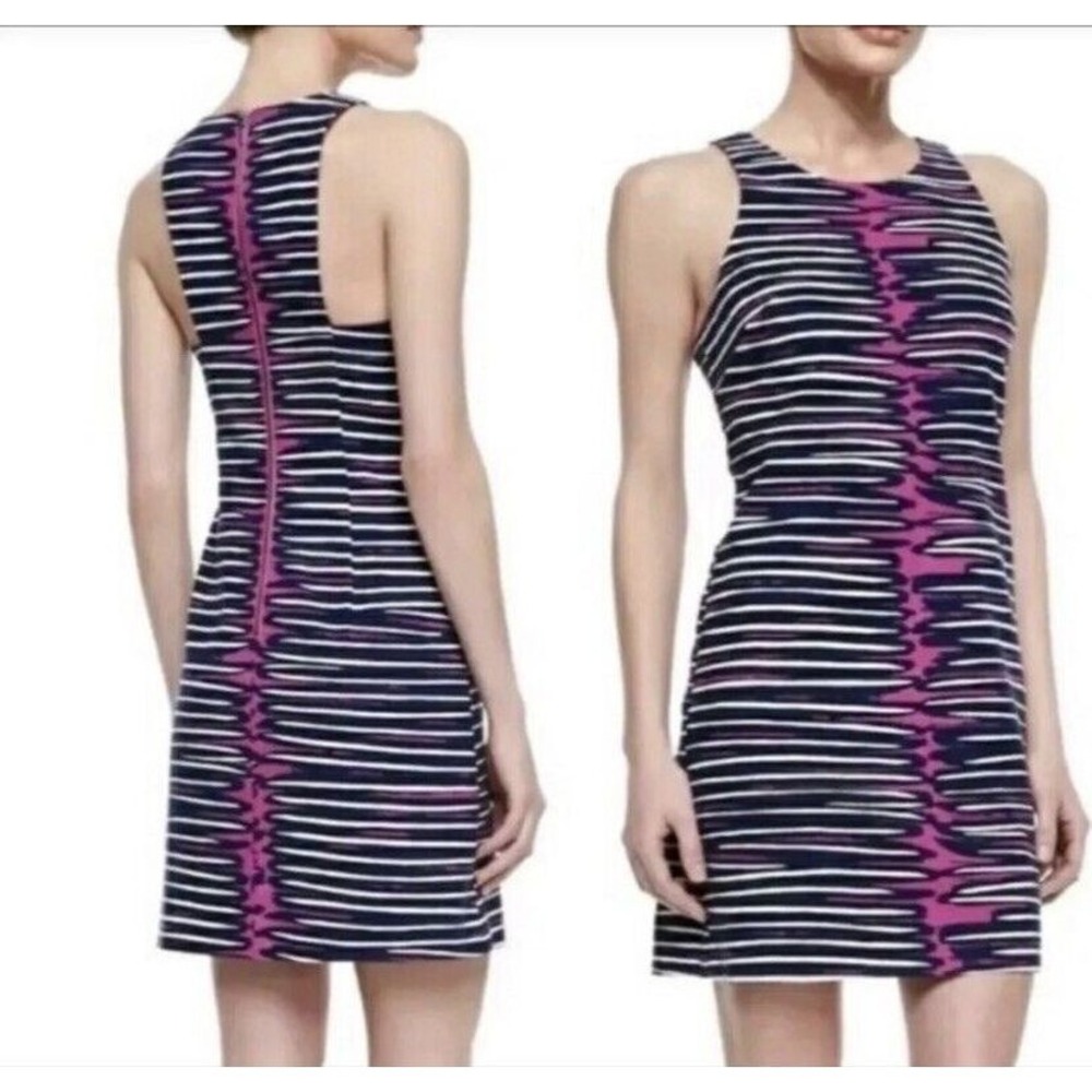 Trina Turk Loma Graphic Shift Sheath Dress 4 2β Cotton Blend